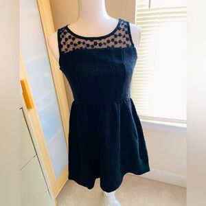 Monteau Elegant Black Sleeveless Dress